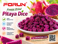 Freeze Dried Dragon Fruit (Pitaya) Dice 10x10mm