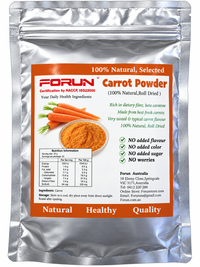 FORUN Pure Carrot Powder – Roll Dried