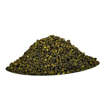 FORUN Green Sichuan Peppercorn (Teng Jiao) 四川青花椒/藤椒粒 on a pure white background