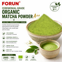 Organic A++ GRADE Matcha Powder - Best Matcha(Ceremonial grade)