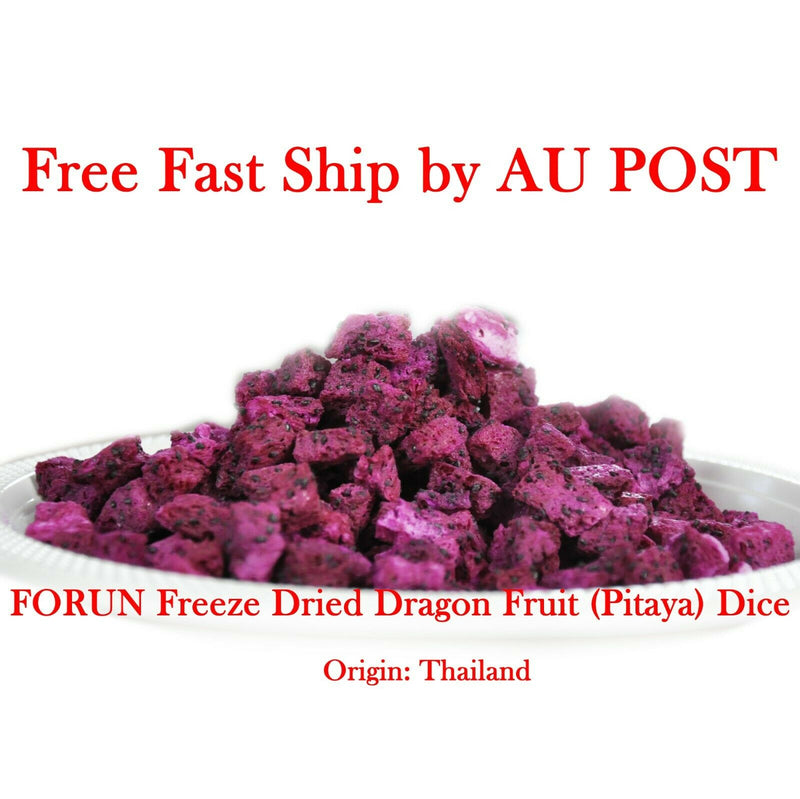Freeze Dried Dragon Fruit (Pitaya) Dice 10x10mm