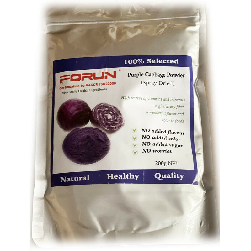 Purple Cabbage Powder - Water Soluble, 100% Natural,Very Purple